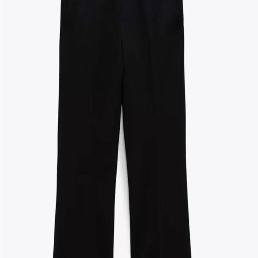 Zara Black Flare Trouser Suit Pants Size XL - Picture 9 of 9